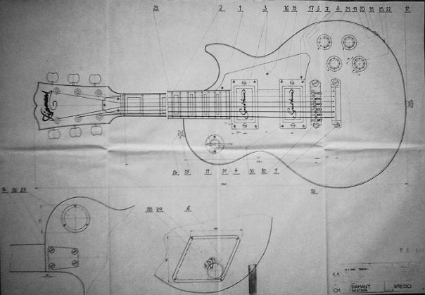 Электрогитара урал чертежи