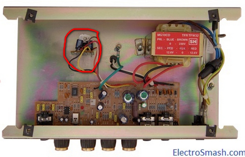 Схема marshall mg15cfx